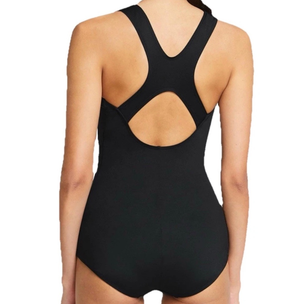 baleaf Athletic Training Swimsuit  Women’s LARGE One Piece Keyhole Black NEW